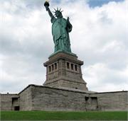 statue of liberty pedistal pano